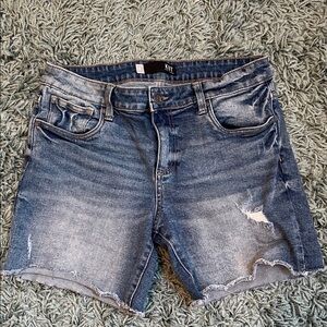 Kut from the Kloth Distressed Blue Jean Shorts